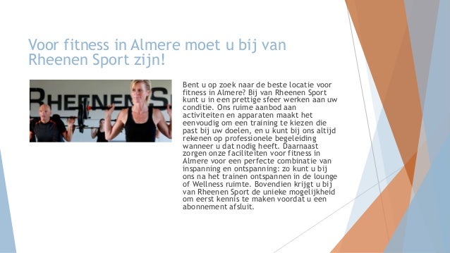 fitness almere